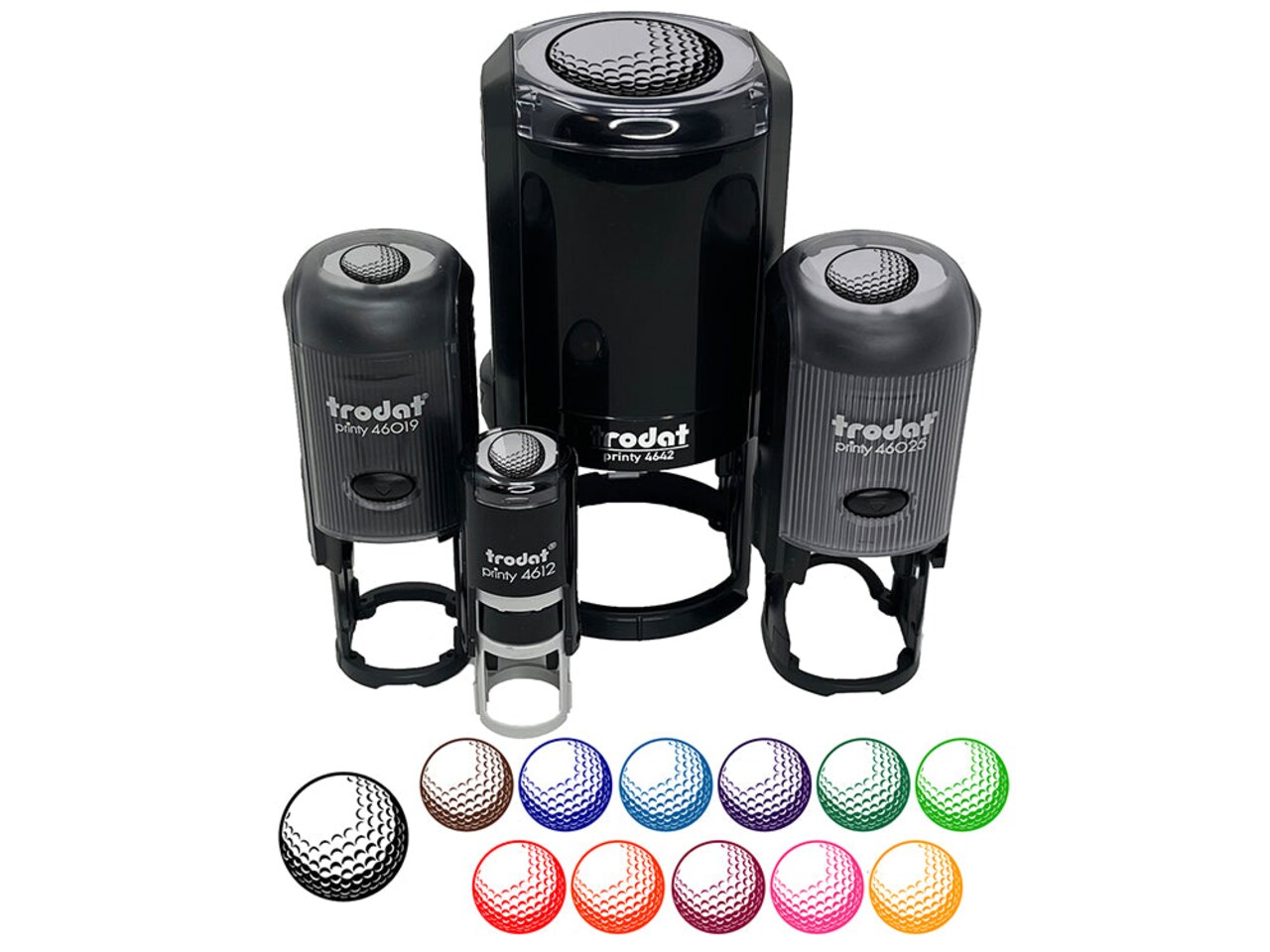 Golf Ball Sports Self-Inking Rubber Stamp for Stamping Crafting Planners